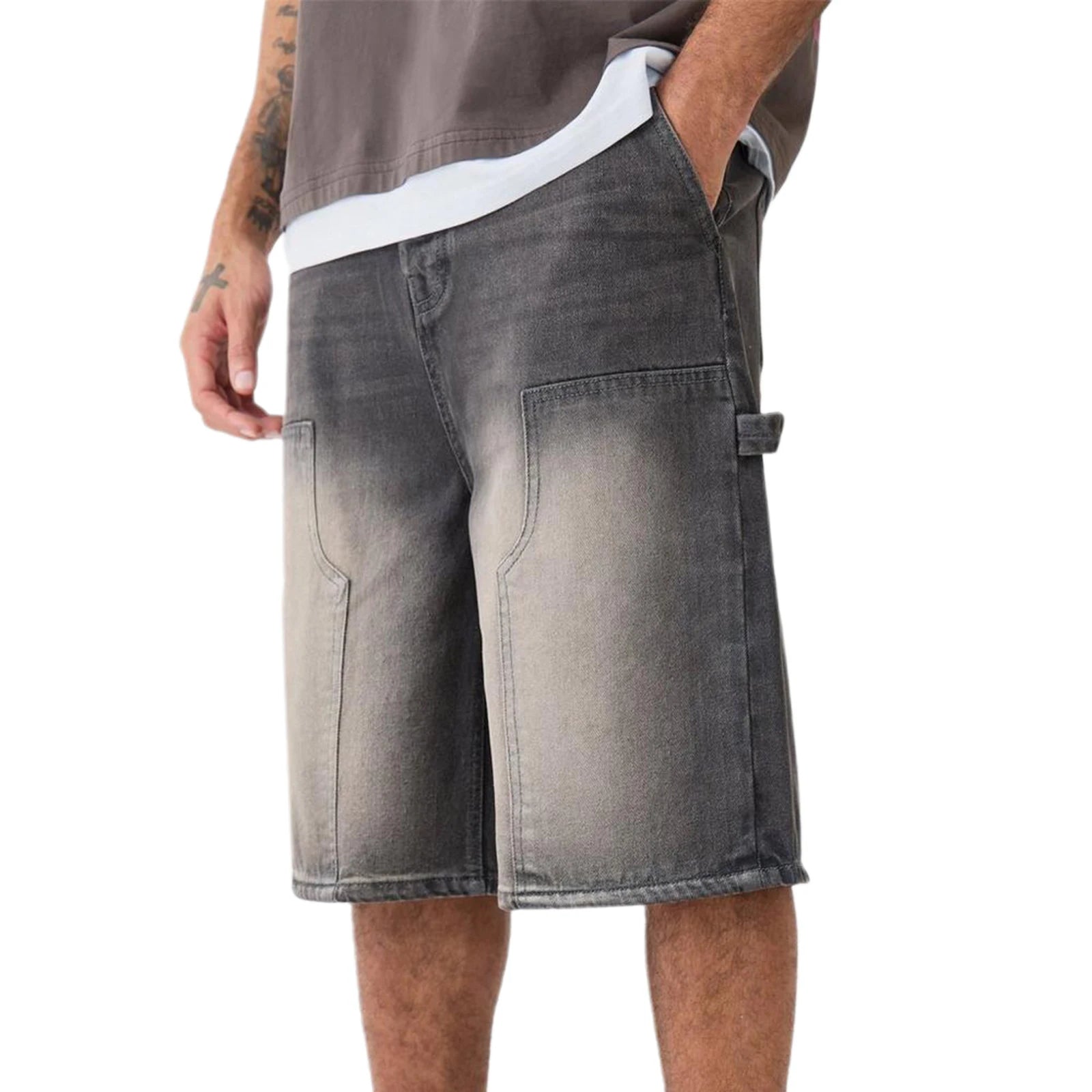 Cargo Denim Shorts